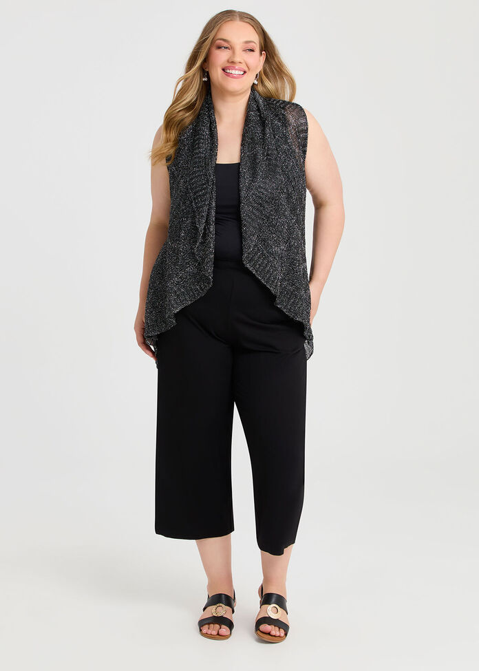 Evening Cascading Vest, , hi-res