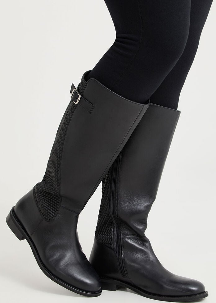 Leather Stretch Knee Boot, , hi-res