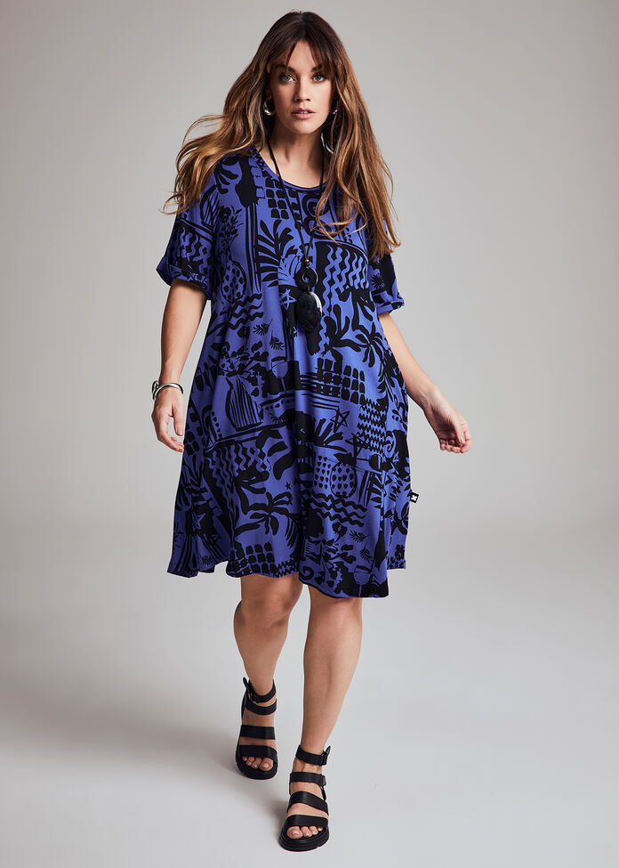 Natural Summer Spritz Dress, , hi-res
