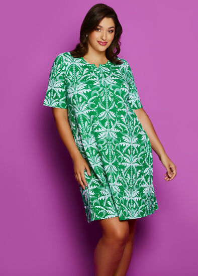 Plus Size Australian Cotton Palm Nightie