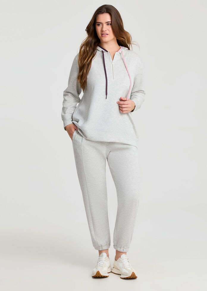 Luxe Touch Half Zip Hoodie, , hi-res
