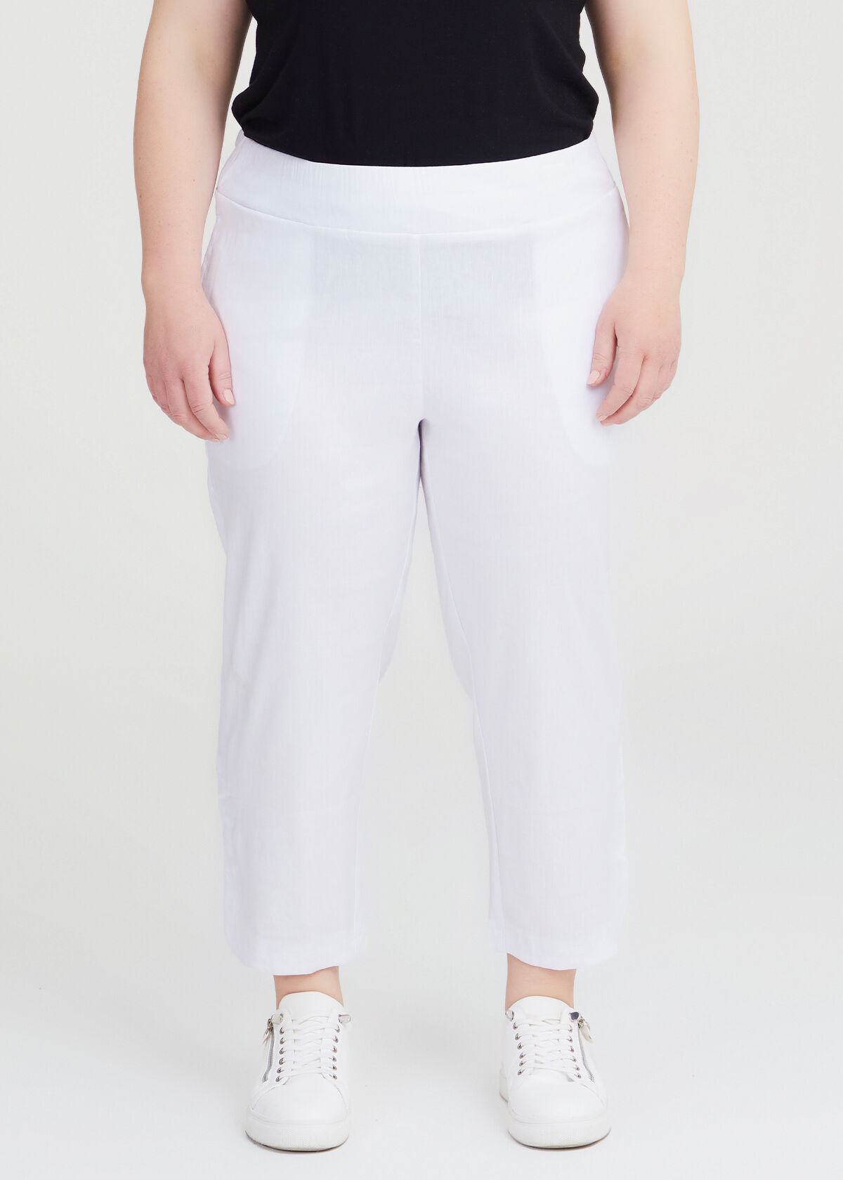 Petite Linen Stretch Amira Pant