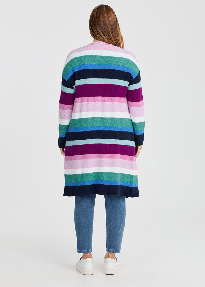 MULTI STRIPE CARDIGAN