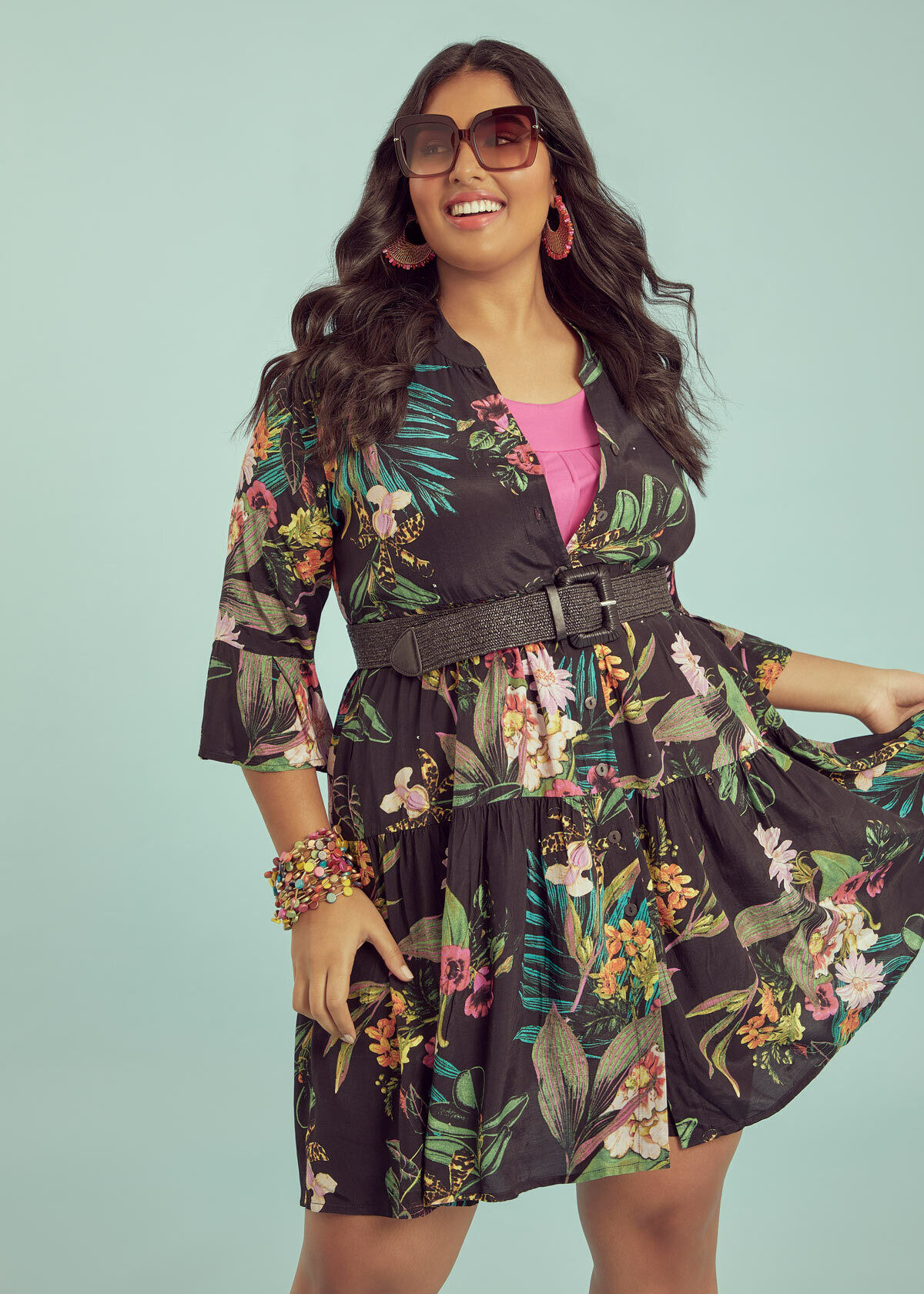 Natural Summer Vibes Shirt Dress in 