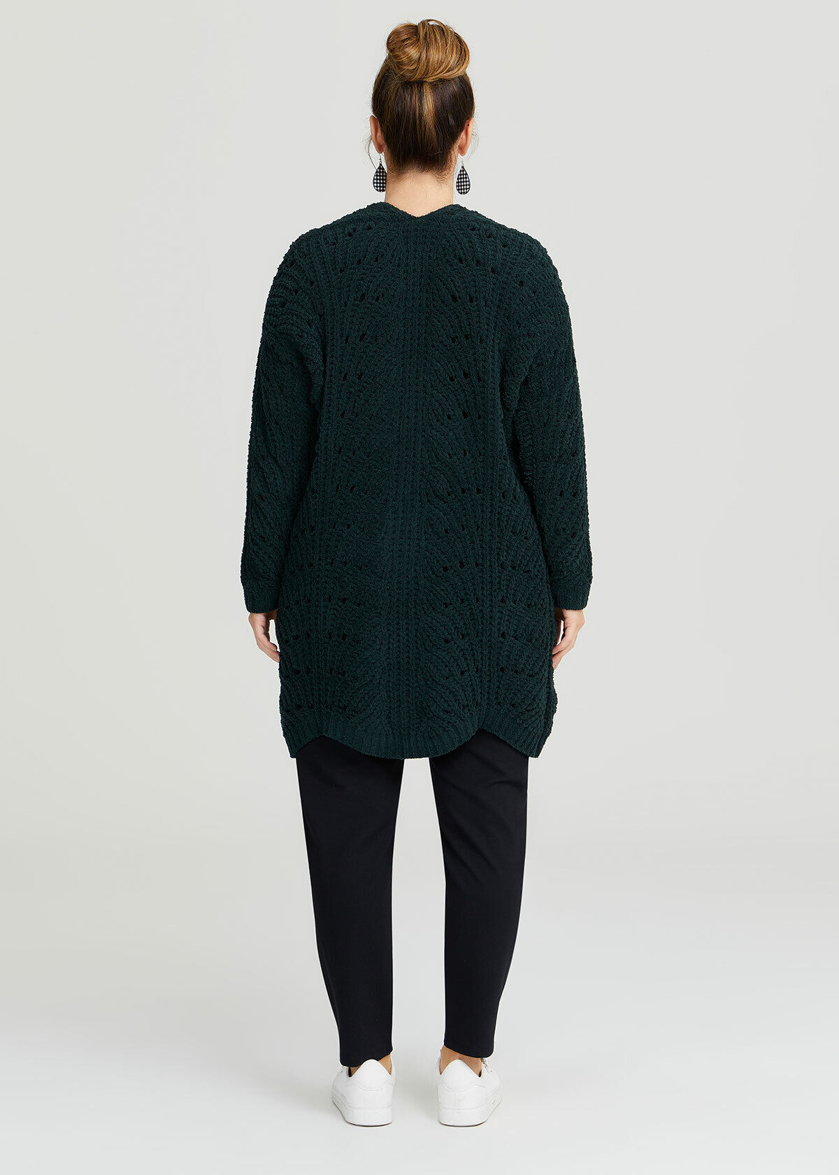 Chenille Pointelle Cardigan