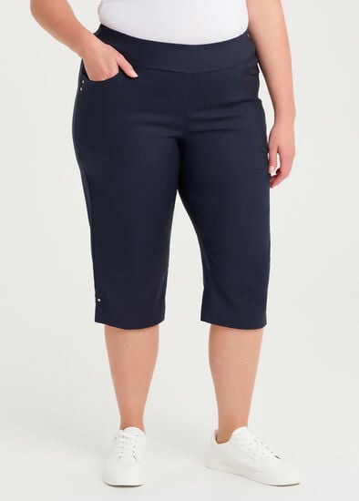 Plus Size Petite Editorial Pocket Long Short