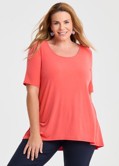 Plus Size Strive Scoop Neck Top