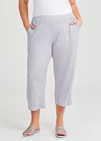 Plus Size Ava Split Hem Crop Pant
