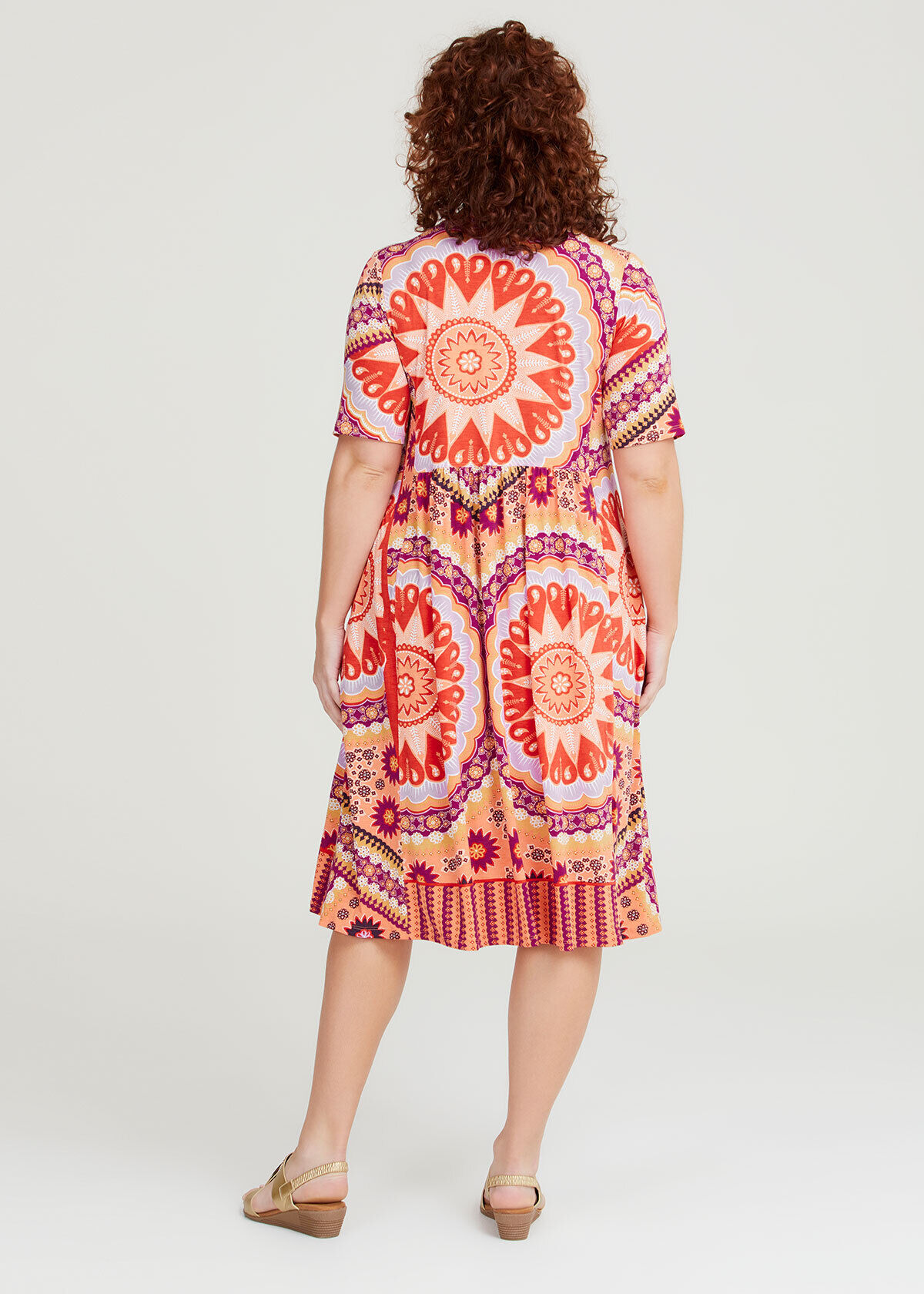 Plus size red bandana dress top