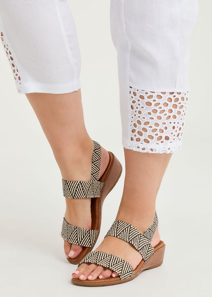Elastic Wedge Sandal, , hi-res