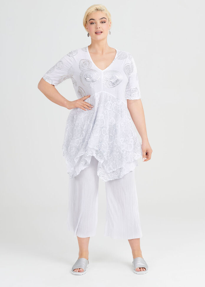 Pretty Pleat Crop Pant, , hi-res