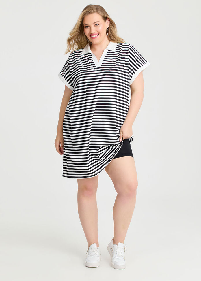 All-Over Print Women's Polo Collar Dress main image 0