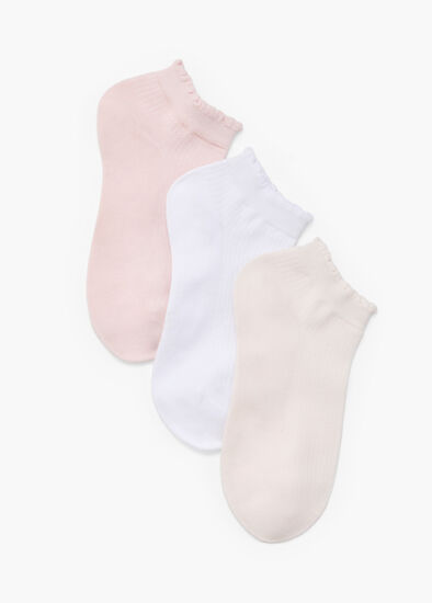 3 Pack Cotton Pointelle Socks