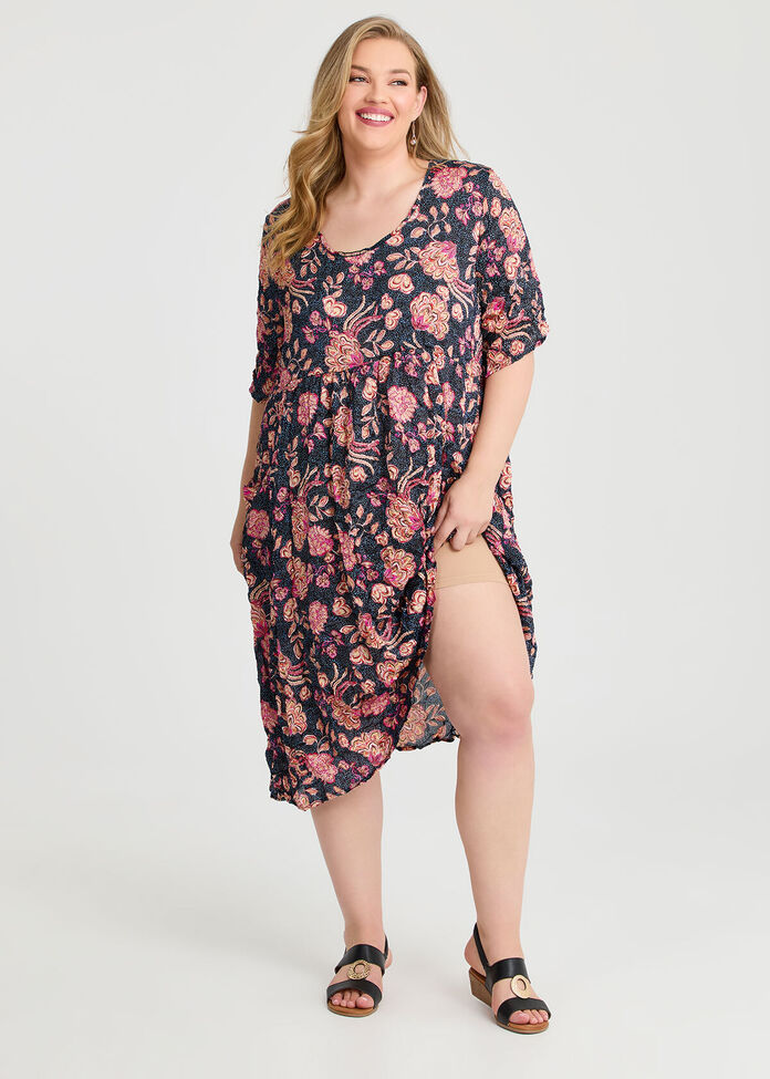 Crushed Peri Sleeveless Dress main image 1