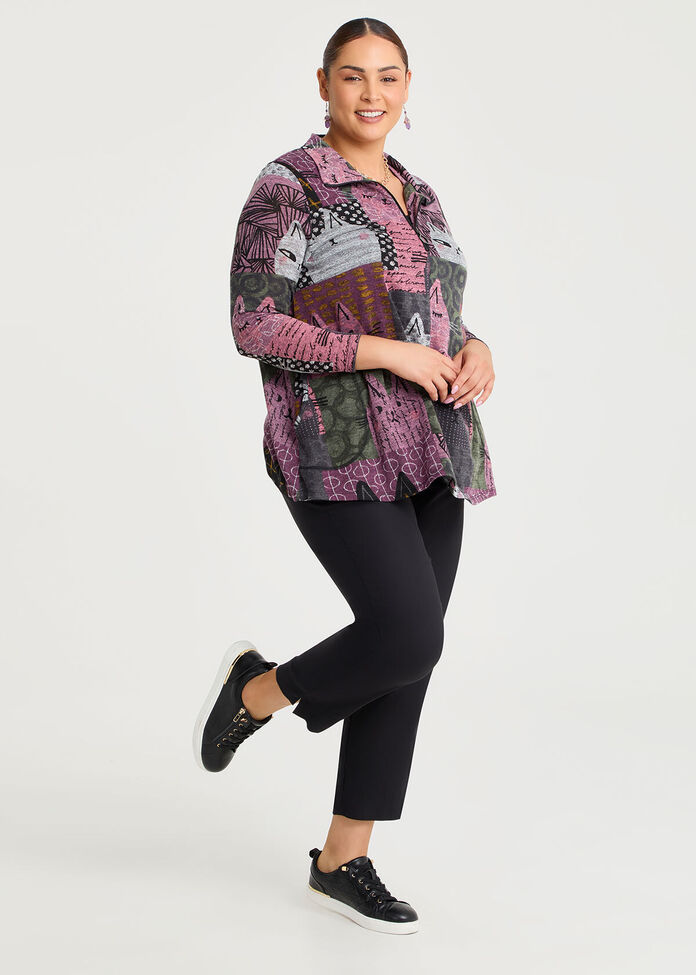 Kiki Kat Zip Collar Snug Tunic, , hi-res