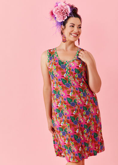 Plus Size Toucan Jungle Nightie