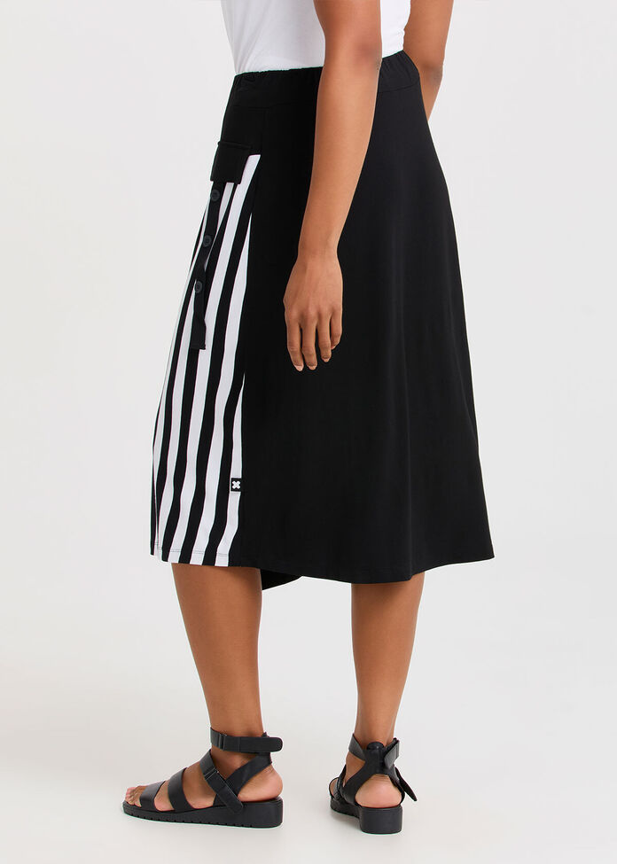 Natural Kaia Stripe Skirt, , hi-res