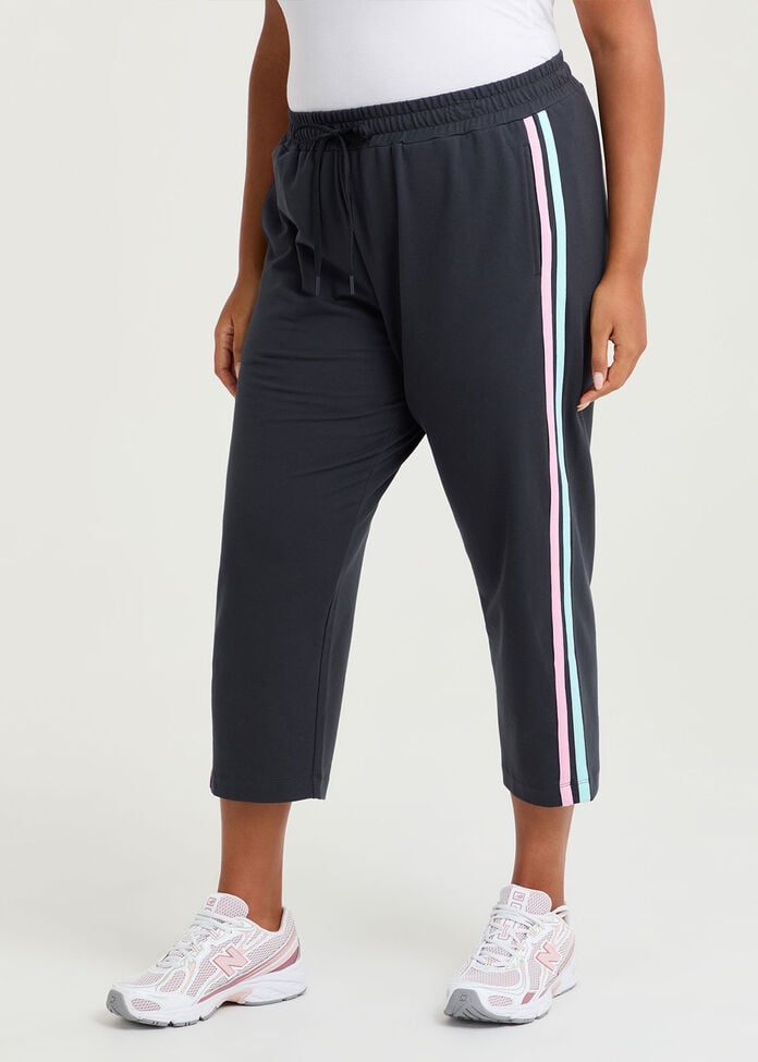 Cotton Contrast Bind Jogger, STORM, hi-res
