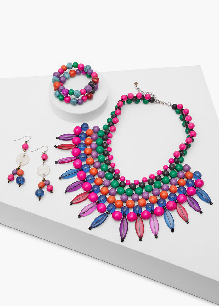 Beaded Sunrise Earrings, , hi-res