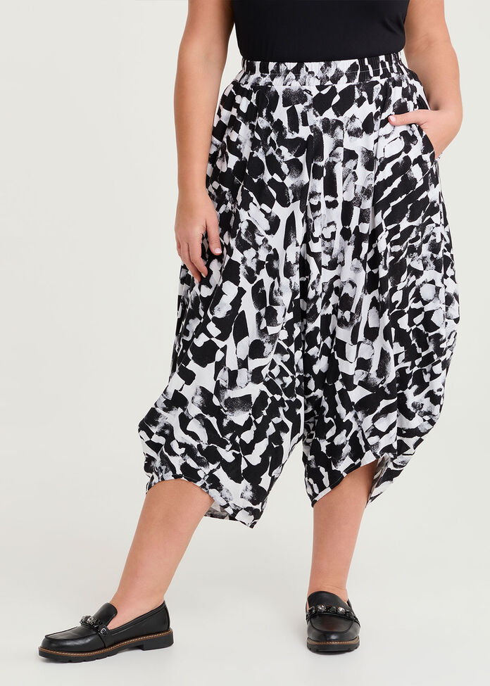 Harem Natural Crop Pant, , hi-res