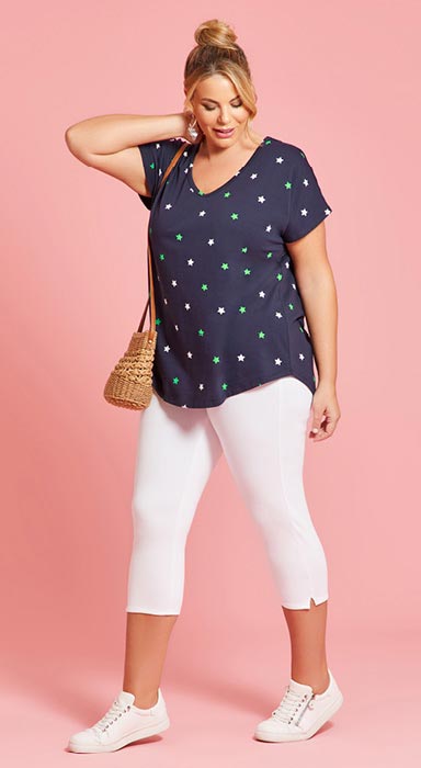Plus Size Wide Leg Polka Dot Pant, Cool Plus Size Clothing - See Rose Go –  See ROSE Go