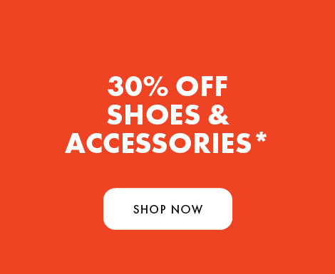 30% Off Plus Size Shoes and Accessories