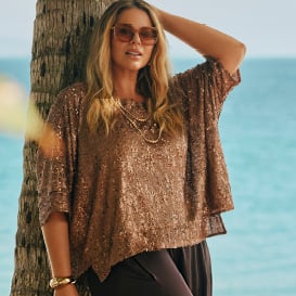 Womens Plus Size Overtops
