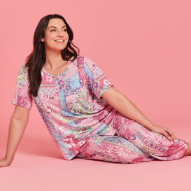 Womens Plus Size Pyjama Bottoms