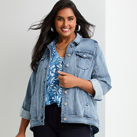 Womens Plus Size Denim Jackets