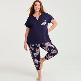 Womens Plus Size Pyjama Bottoms