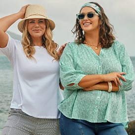 Womens Plus Size Cotton Tops