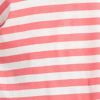 Cotton Stripe Polo Top, coral, swatch