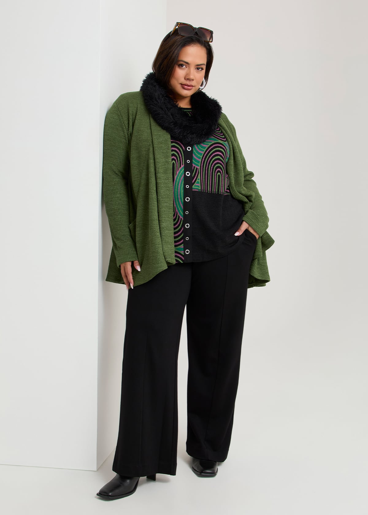 Shawl Collar Snug Cardigan