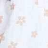 Cotton Foil Flower Print Top, off white, swatch