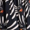 Cotton Holiday Pocket Dress, abstract birds print, swatch