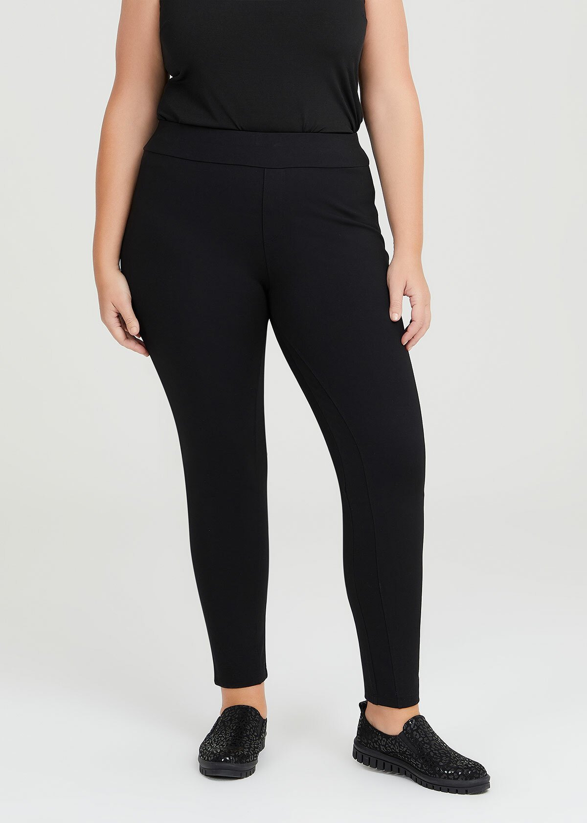Shop Plus Size Ponte Base Pant in Black | Taking Shape AU