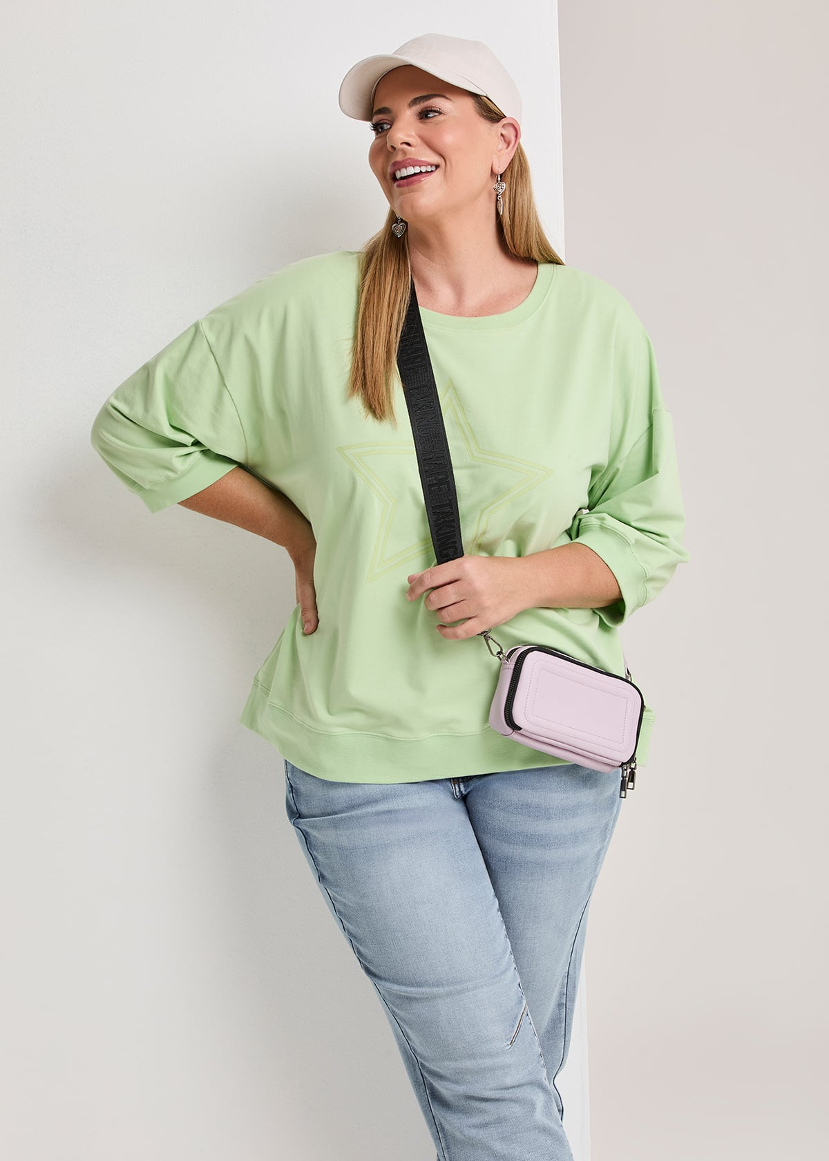 Cotton Star Relaxed Sweatshirt