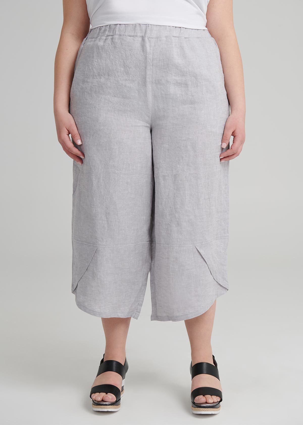 Linen Crop Pant main image 1