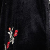 Velour Floral Border Cardigan, , swatch