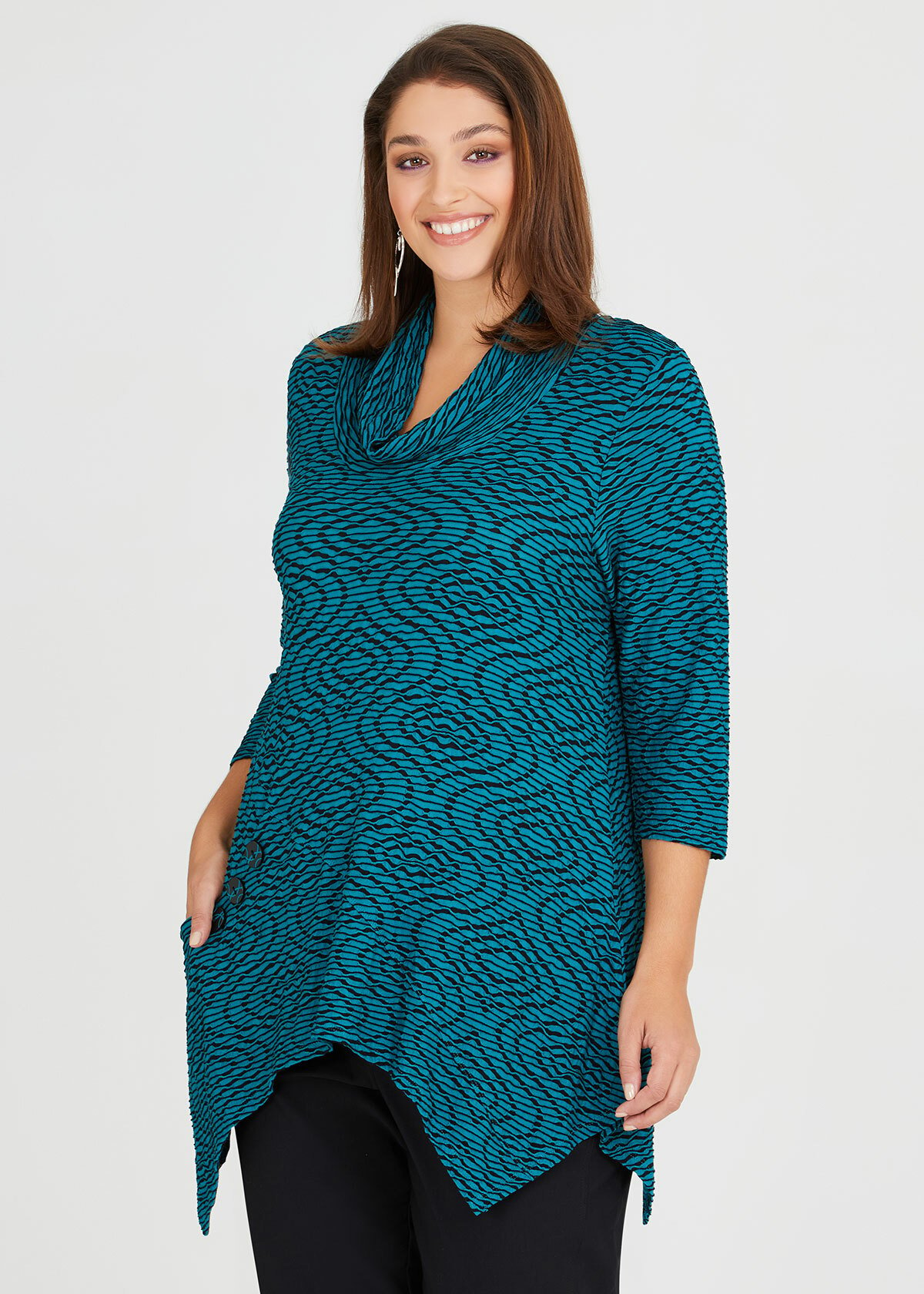 Shop Plus Size By Your Side Bamboo Top in Blue | Taking Shape AU