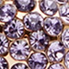 Pave Diamante Crystal Earrings, amethyst, swatch