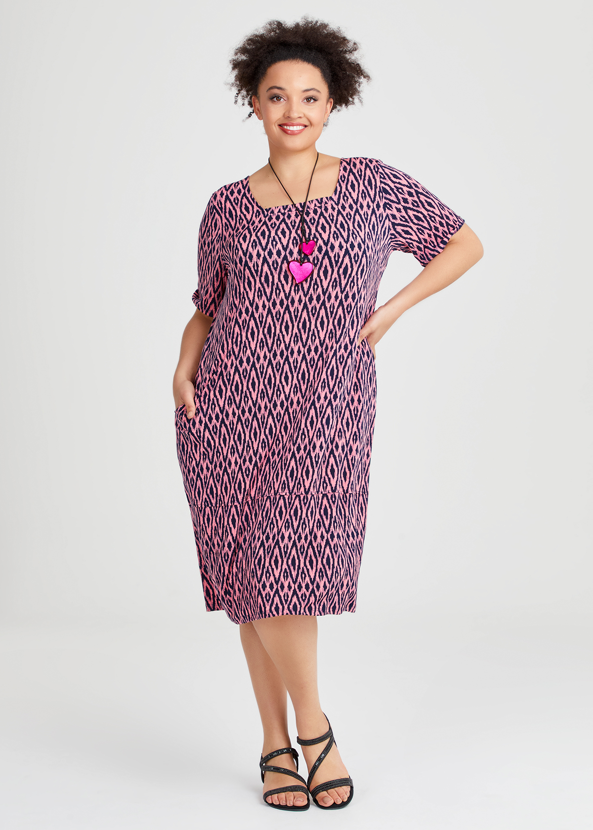 Lany (Plus Size) Ikat Dress