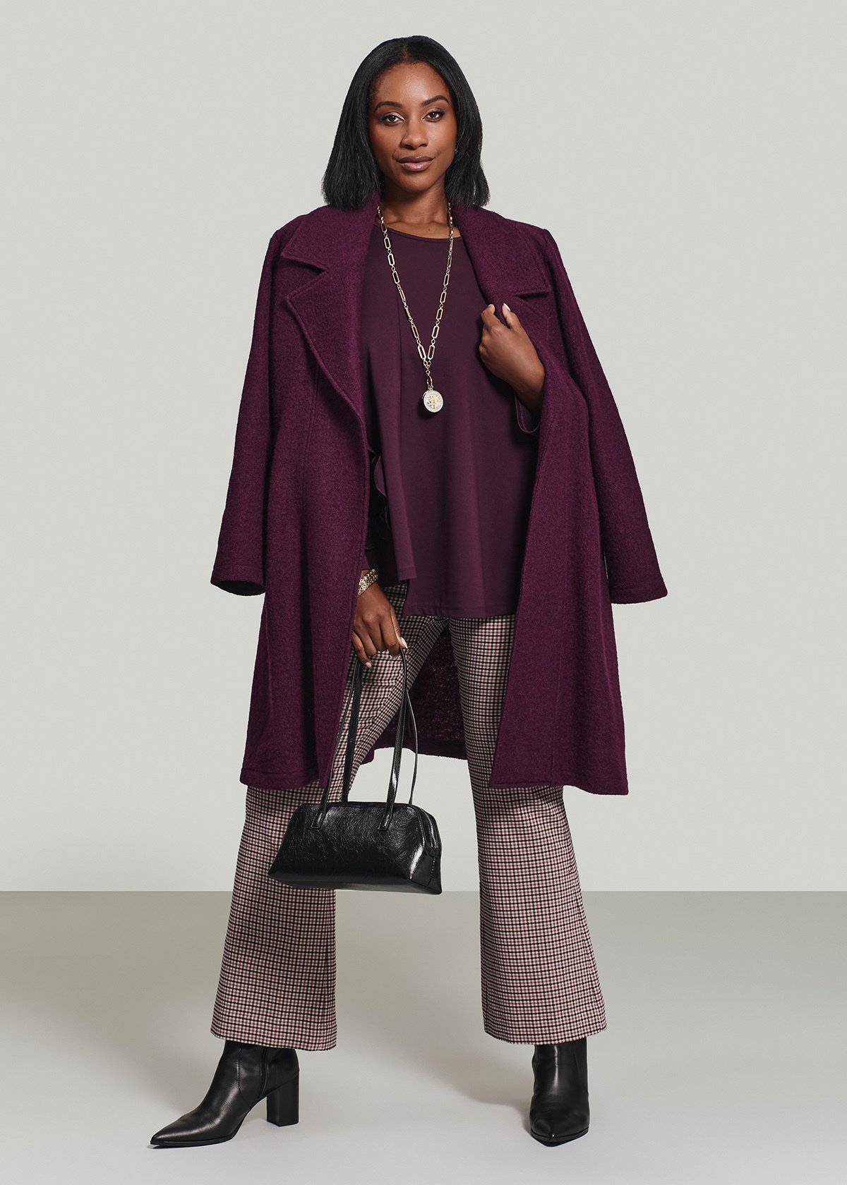 Madison Boiled Wool Coat