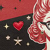 Rockabilly Shoulder Bag, black/red, swatch