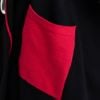 Red & Black Poncho, red/black, swatch