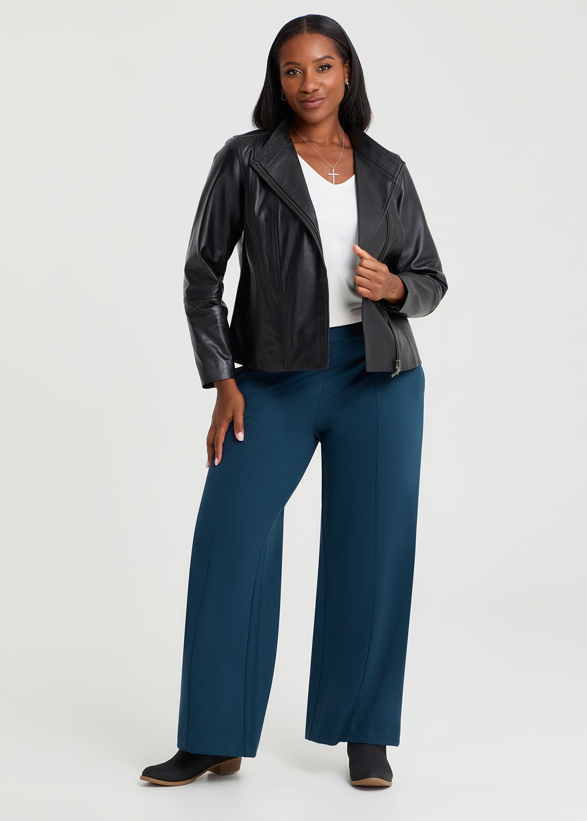 Ponte Harper Wide Leg Pant