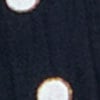 Cotton Collared Spot Top, navy/white, swatch