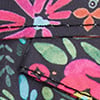 Floral Expandable Travel Bag, black floral, swatch