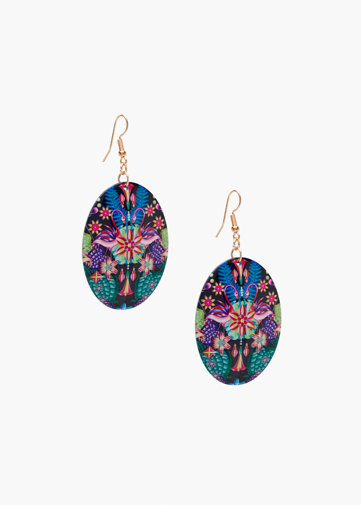 Catalina Earrings | Iridescent Palmetto Green main image 1
