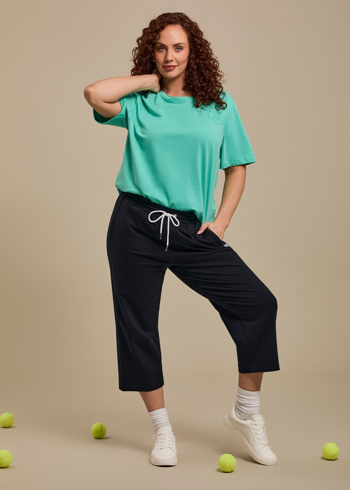 Cotton Sideline Crop Trackpant